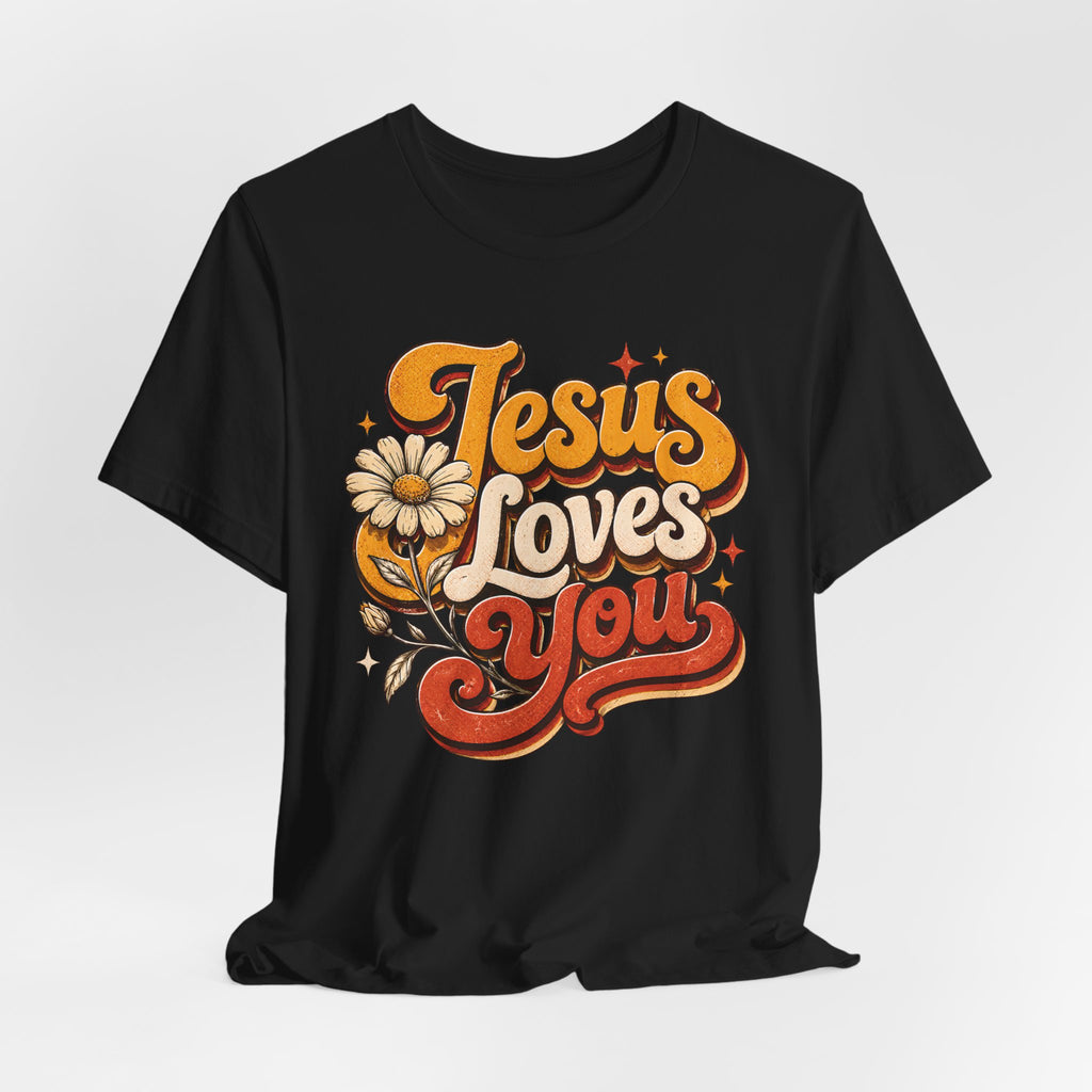 Jesus Loves You Retro T-shirt