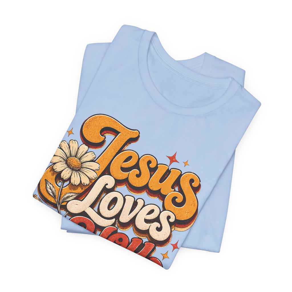 Jesus Loves You Retro T-shirt