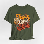 Jesus Loves You Retro T-shirt
