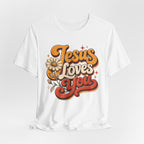 Jesus Loves You Retro T-shirt