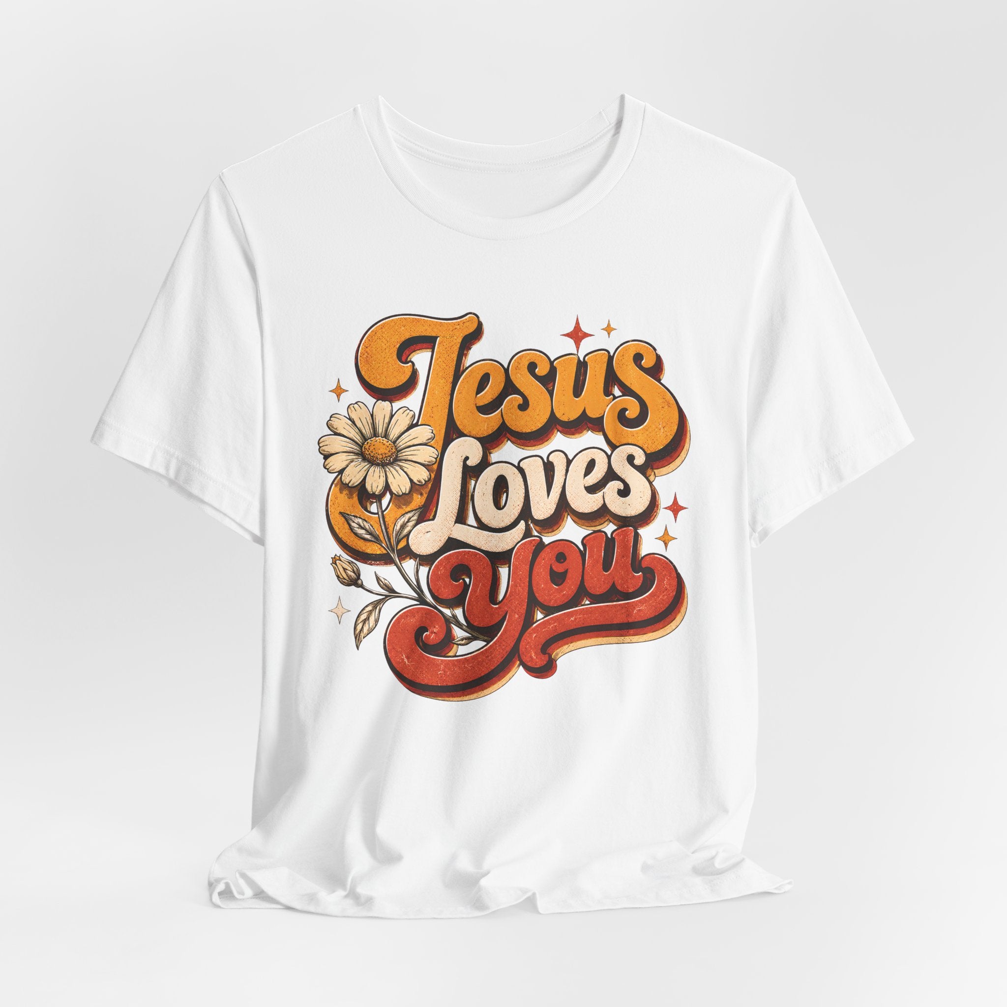 Jesus Loves You Retro T-shirt