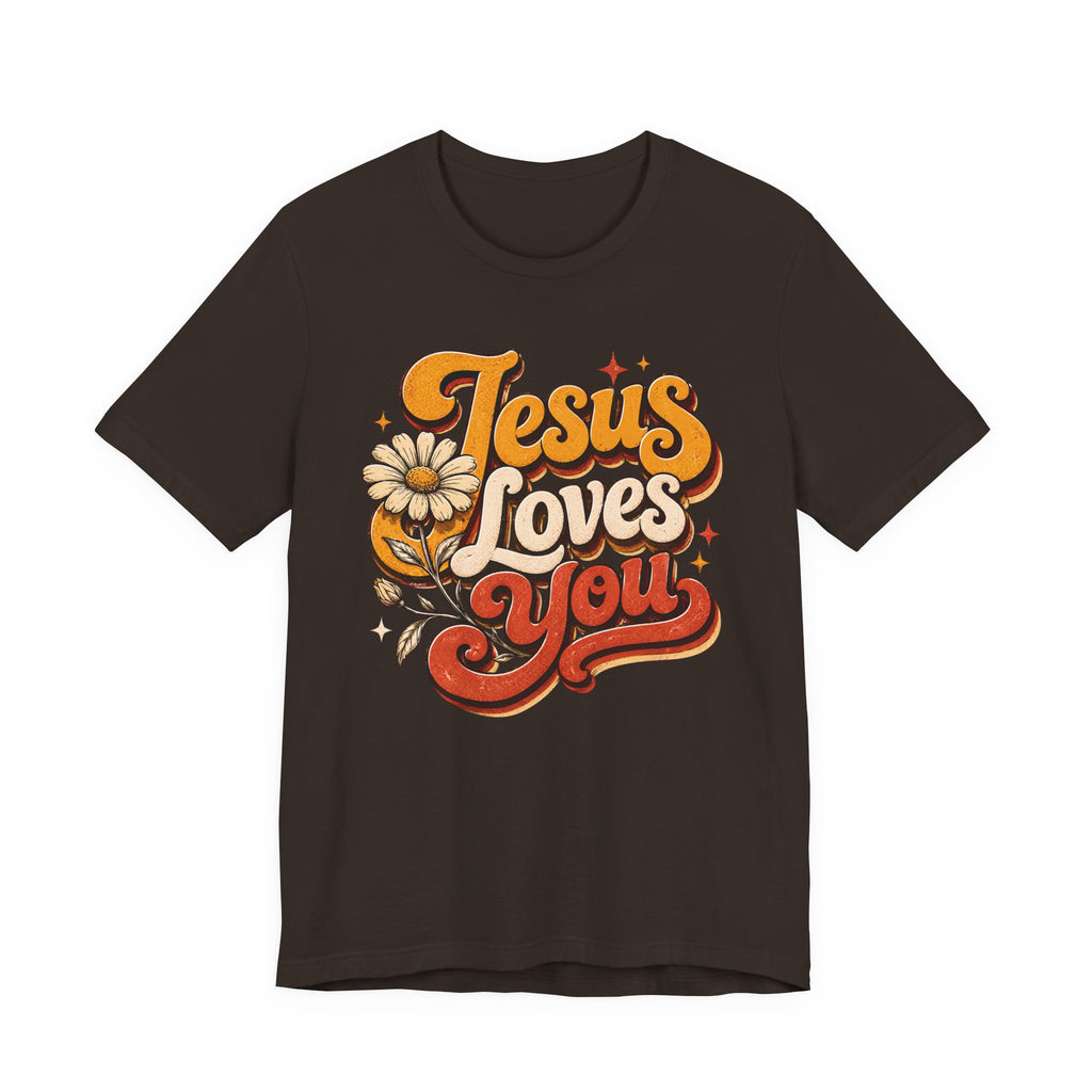 Jesus Loves You Retro T-shirt