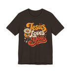 Jesus Loves You Retro T-shirt