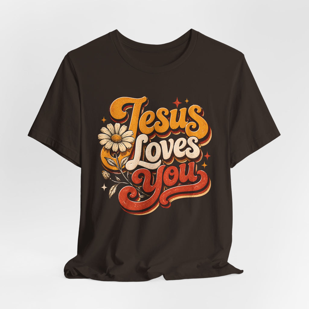 Jesus Loves You Retro T-shirt