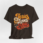 Jesus Loves You Retro T-shirt