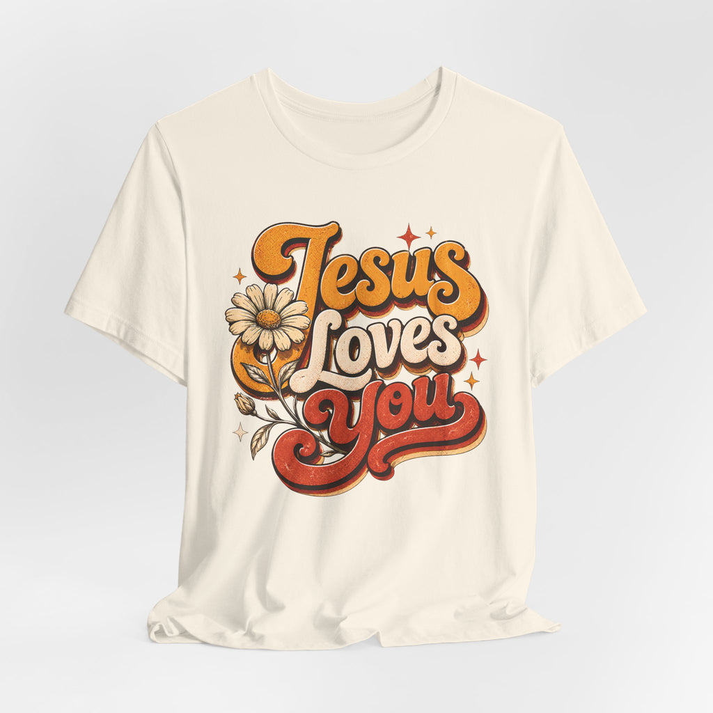 Jesus Loves You Retro T-shirt