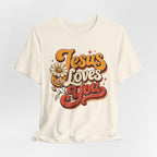 Jesus Loves You Retro T-shirt