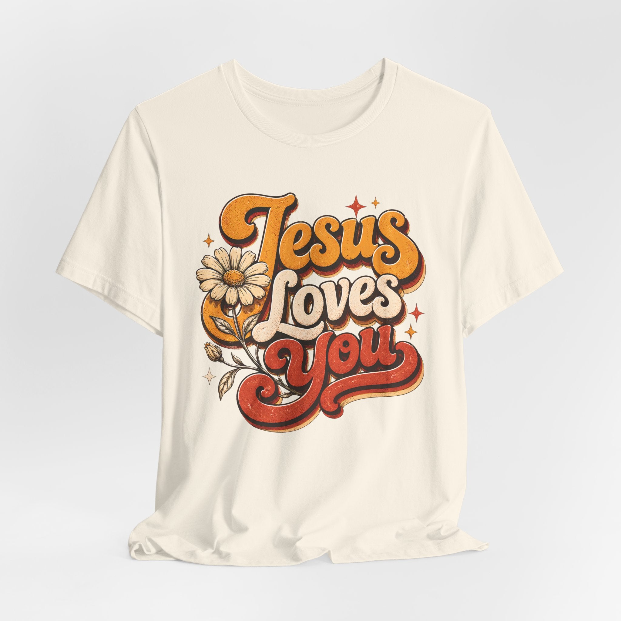 Jesus Loves You Retro T-shirt