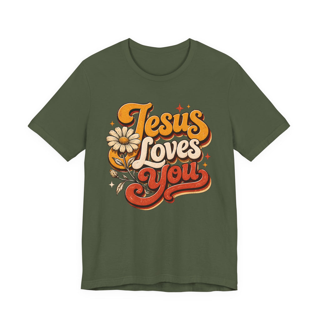Jesus Loves You Retro T-shirt
