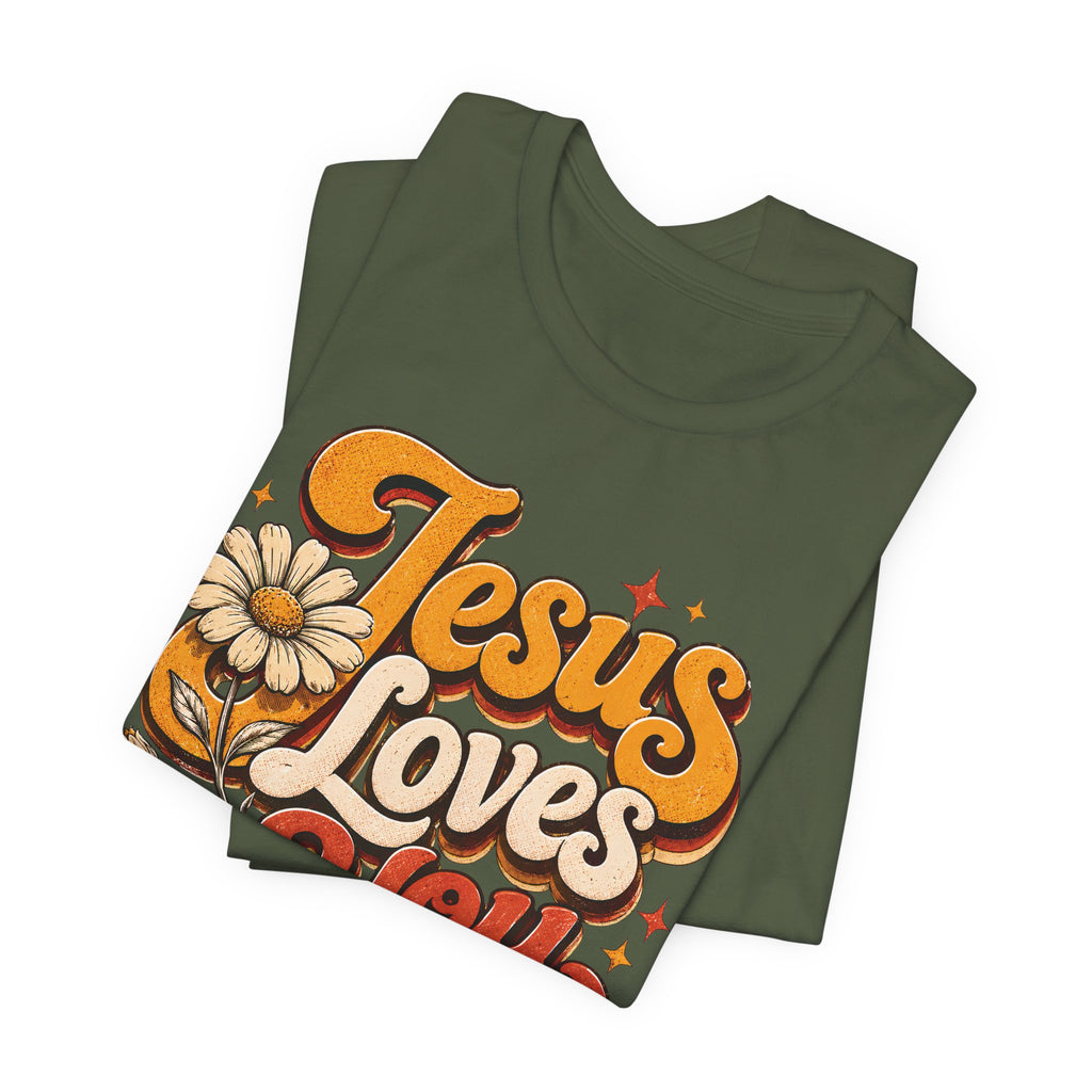 Jesus Loves You Retro T-shirt