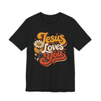 Jesus Loves You Retro T-shirt