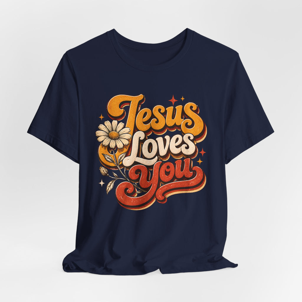 Jesus Loves You Retro T-shirt