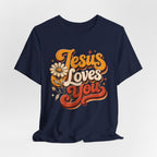 Jesus Loves You Retro T-shirt